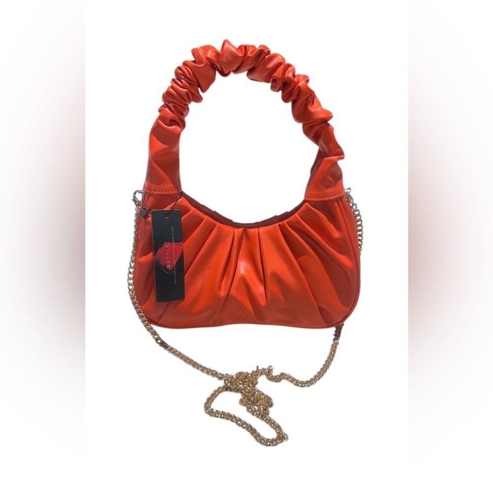 USTYLE Orange Women's Shoulder/Crossbody Bag with Chain Strap NWT